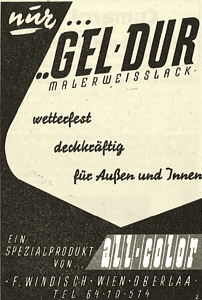 1960 allcolor GelDur Werbung